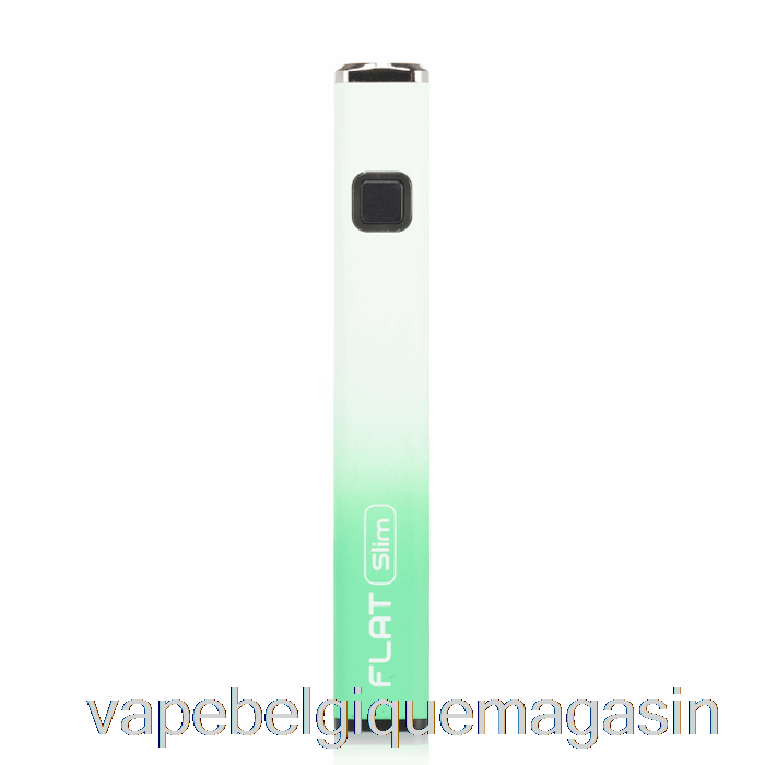 Vape Jetable Yocan Flat Slim Batterie 350mah Vert Blanc
